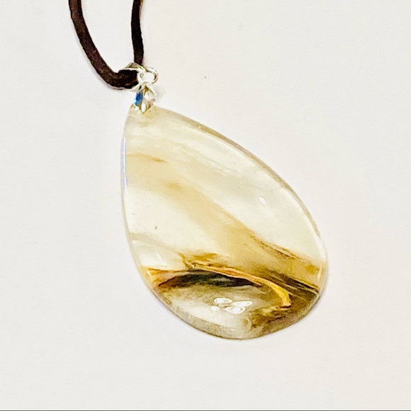 Fleeting Flames:  VOLCANO QUARTZ Pendant Necklace - Picture 7 of 12